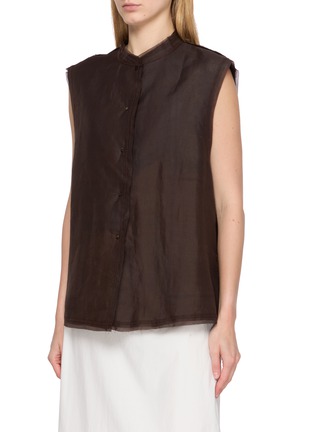Detail View - Click To Enlarge - KATLIAX - Reversible Silk Organza Vest