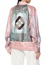 Back View - Click To Enlarge - KATLIAX - Reversible Satin Xiangyun Silk Baseball Jacket