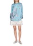 Figure View - Click To Enlarge - KATLIAX - High Neck Floral Shirt