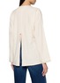 Back View - Click To Enlarge - KATLIAX - Button Front Tussah Silk Kapok Shirt