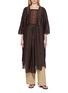 KATLIAX Embroidered Panel Silk Organza Top