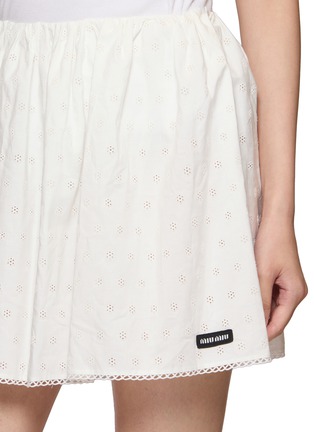  - MIU MIU - Eyelet Lace Mini Shirt