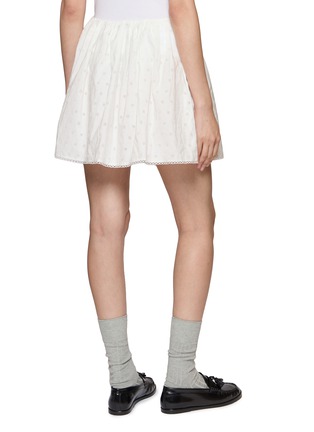 Back View - Click To Enlarge - MIU MIU - Eyelet Lace Mini Shirt
