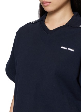  - MIU MIU - Open Collar Cropped Top