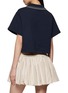 Back View - Click To Enlarge - MIU MIU - Open Collar Cropped Top
