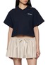 Main View - Click To Enlarge - MIU MIU - Open Collar Cropped Top