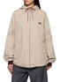 MIU MIU Single-Breasted Panama Cotton Caban Jacket
