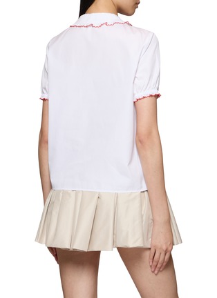 Back View - Click To Enlarge - MIU MIU - Peter Pan Collar Shirt