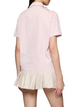 Back View - Click To Enlarge - MIU MIU - Ruffle Front Shirt