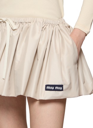  - MIU MIU - Gathered Drawstring Mini Skirt