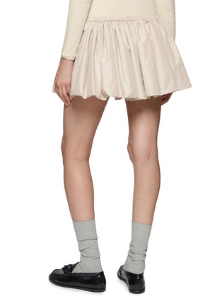 Back View - Click To Enlarge - MIU MIU - Gathered Drawstring Mini Skirt