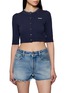 Main View - Click To Enlarge - MIU MIU - Cotton F.7 Knit Cardigan