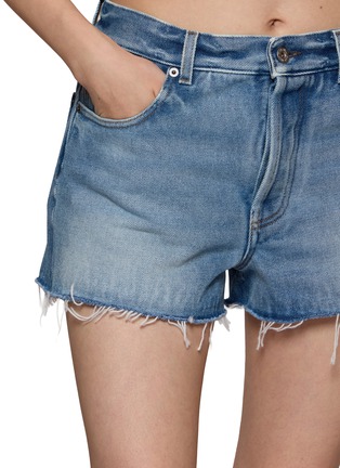  - MIU MIU - Raw Edge Denim Shorts