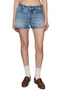 MIU MIU Raw Edge Denim Shorts