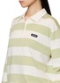  - MIU MIU - Striped Jersey Polo Shirt