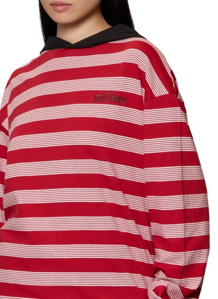  - WE11DONE - Logo Stripe Hoodie