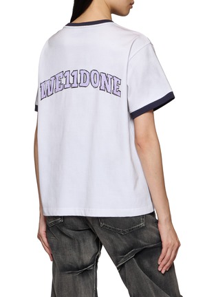 Back View - Click To Enlarge - WE11DONE - Teddy Layered Pocket T-Shirt