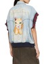 Back View - Click To Enlarge - WE11DONE - Sky Western Embroidered Denim Blouson Vest