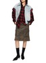 Figure View - Click To Enlarge - WE11DONE - Sky Western Embroidered Denim Blouson Vest