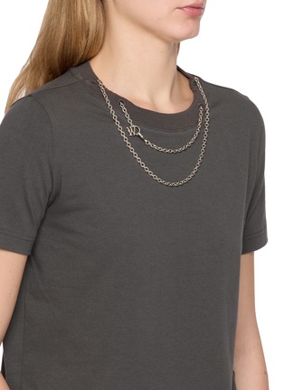  - WE11DONE - Chain Necklace Cotton T-shirt