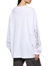 Back View - Click To Enlarge - WE11DONE - Lace Pattern Printed Long Sleeve T-Shirt