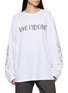 WE11DONE Lace Pattern Printed Long Sleeve T-Shirt
