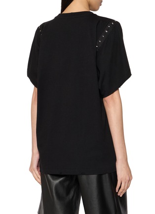 Back View - Click To Enlarge - WE11DONE - Hook and Eye Tape Detail T-Shirt