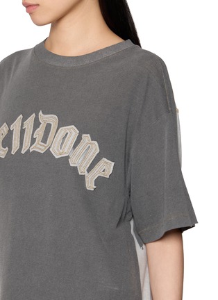  - WE11DONE - Inside-Out Logo Appliqué Crewneck T-Shirt