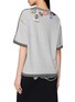 Back View - Click To Enlarge - WE11DONE - Inside-Out Logo Appliqué Crewneck T-Shirt