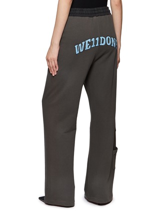 Back View - Click To Enlarge - WE11DONE - Teddy Layered Pocket Sweatpants