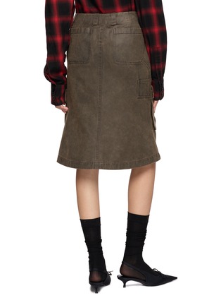 Back View - Click To Enlarge - WE11DONE - Washed Cargo Skirt