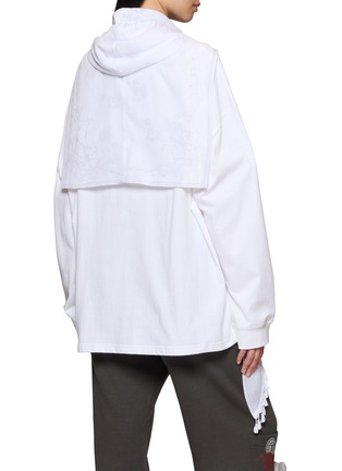 Back View - Click To Enlarge - WE11DONE - Detachable Durag Long Sleeve T-Shirt