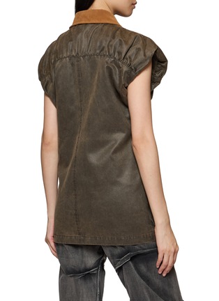 Back View - Click To Enlarge - WE11DONE - Gathered Shoulder Cargo Vest