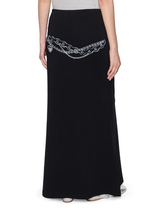 Back View - Click To Enlarge - WE11DONE - Chain Print Maxi Skirt