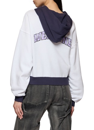 Back View - Click To Enlarge - WE11DONE - Teddy Zip Up Hoodie