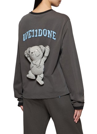 Back View - Click To Enlarge - WE11DONE - Teddy Long Sleeve T-Shirt