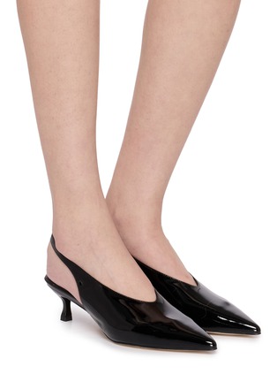 Figure View - Click To Enlarge - PEDDER RED - 55 Mila Leather Pumps