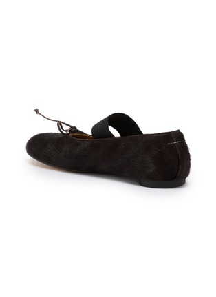  - MM6 MAISON MARGIELA - Pony Hair Mary Jane Ballet Flats