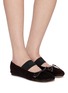 Figure View - Click To Enlarge - MM6 MAISON MARGIELA - Pony Hair Mary Jane Ballet Flats