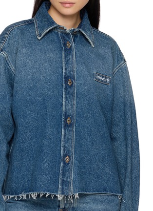  - MIU MIU - Raw Hem Denim Shirt
