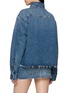 Back View - Click To Enlarge - MIU MIU - Raw Hem Denim Shirt