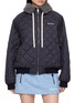 MIU MIU Shearling Collar Quilted Down Jacket