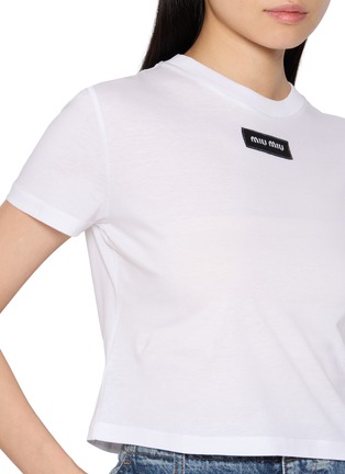  - MIU MIU - Logo Patch T-Shirt
