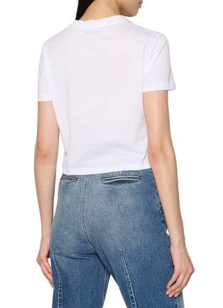 Back View - Click To Enlarge - MIU MIU - Logo Patch T-Shirt