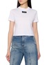 Main View - Click To Enlarge - MIU MIU - Logo Patch T-Shirt