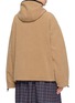 Back View - Click To Enlarge - MIU MIU - Logo Embroidered Fleece Hooded Jacket