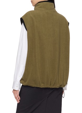 Back View - Click To Enlarge - MIU MIU - Zip Up Fleece Jacket