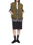 Figure View - Click To Enlarge - MIU MIU - Zip Up Fleece Jacket