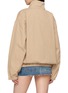 Back View - Click To Enlarge - MIU MIU - Funnel Neck Zip Pocket Jacket