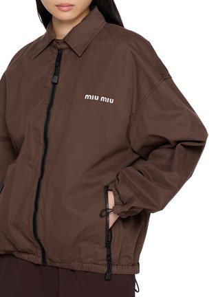  - MIU MIU - Washed Gabardine Cotton Blouson Jacket